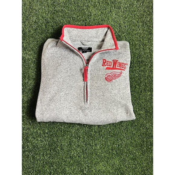 G-III Other - Detroit Red Wings NHL GIII Sports Pull Over Mens Large Gray/Red